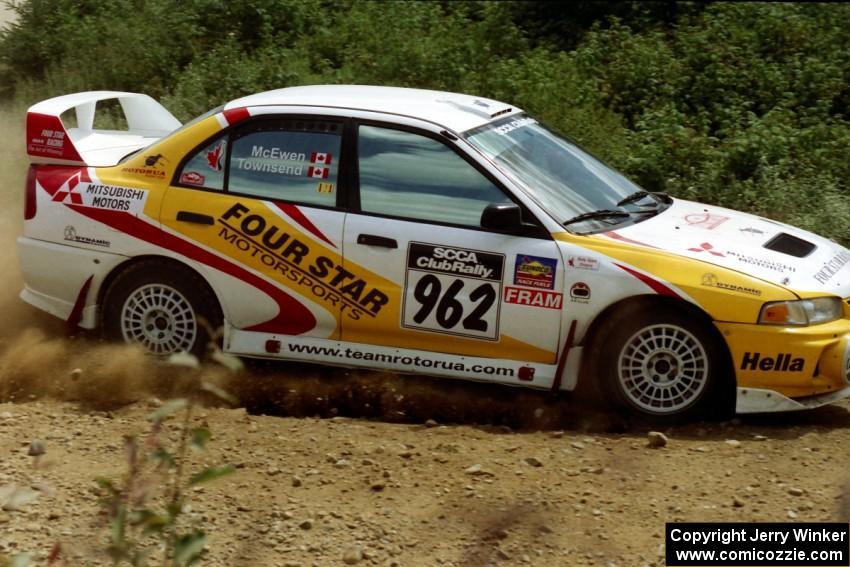 Keith Townsend / Ian McEwen Mitsubishi Lancer Evo IV on SS6, Parmachenee East.