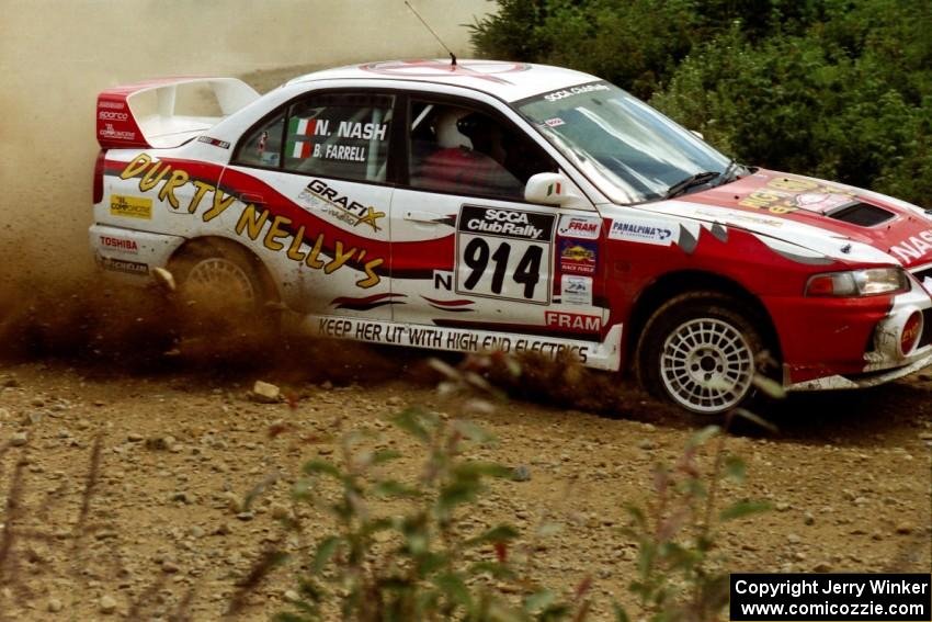 Noel Nash / Bernard Farrell Mitsubishi Lancer Evo IV on SS6, Parmachenee East.