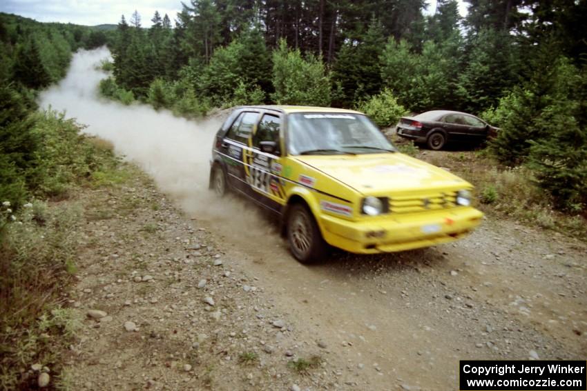 Ray Johansen / Brian Johnson VW Golf on SS6, Parmachenee East.