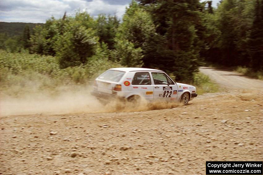 Erik Christiansen / Eddie Fiorelli VW Golf on SS6, Parmachenee East.