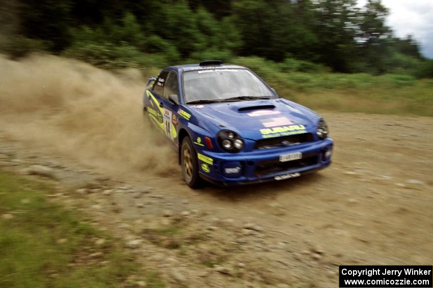 Mark Lovell / Steve Turvey Subaru WRX STi on SS7, Parmachenee Long.