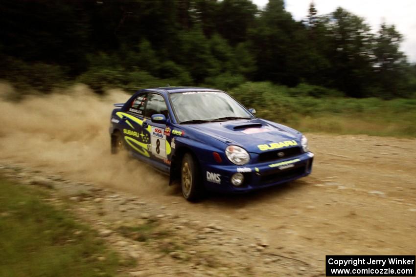 Pat Richard / Ian McCurdy Subaru WRX on SS7, Parmachenee Long.