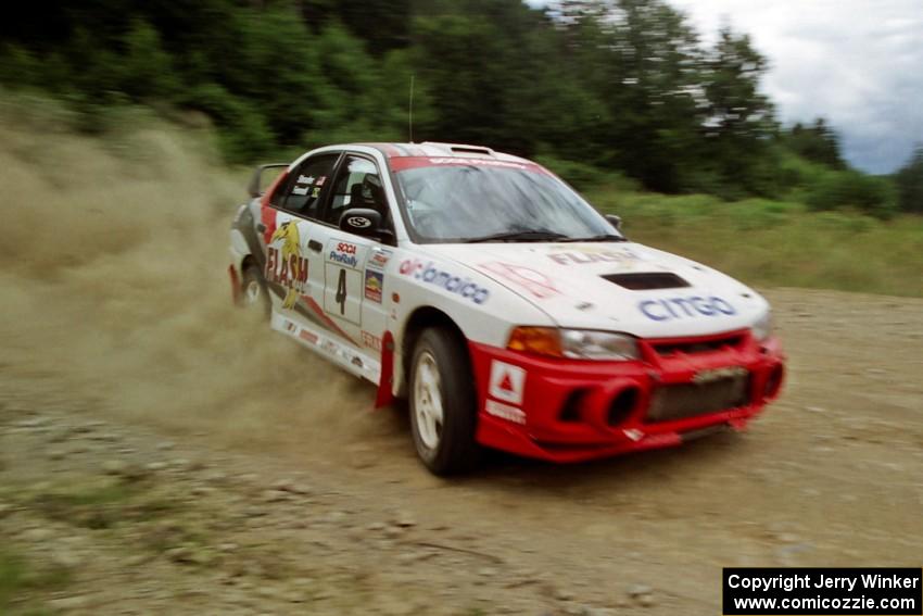 Garen Shrader / Michael Fennell Mitsubishi Lancer Evo IV on SS7, Parmachenee Long.