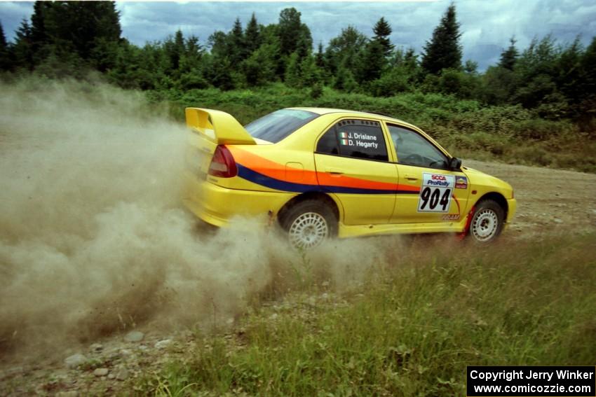 John Drislane / Declan Hegarty Mitsubishi Lancer Evo IV on SS7, Parmachenee Long.