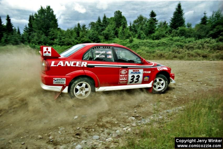 Rhys Millen / Josh Jacquot Mitsubishi Lancer Evo 6.5 on SS7, Parmachenee Long.