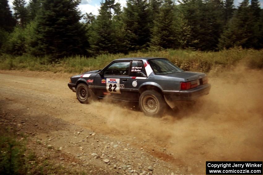 Mike Hurst / Rob Bohn Ford Mustang on SS6, Parmachenee East.