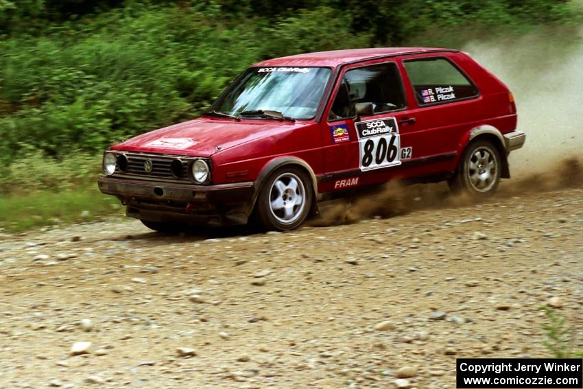 Richard Pilczuk / Brian Pilczuk VW GTI on SS7, Parmachenee Long.