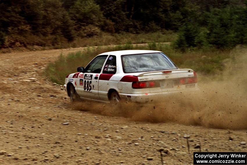 Ted Mendham / Lise Mendham Nissan Sentra SE-R on SS7, Parmachenee Long.