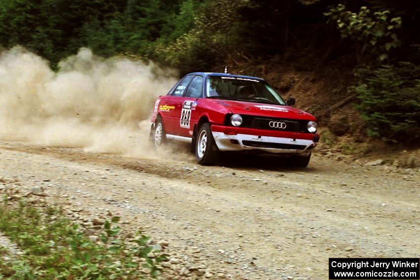 Jason Rivas / Constantine Mantopolous Audi 90 Quattro on SS7, Parmachenee Long.