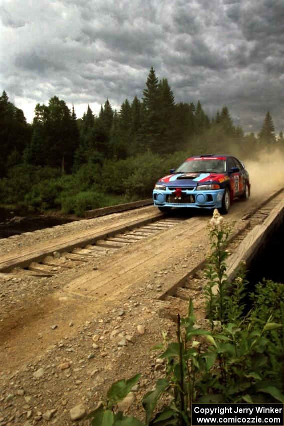 Alec Ellsworth /	Steve Kaczkowski Mitsubishi Lancer Evo IV on SS7, Parmachenee Long.