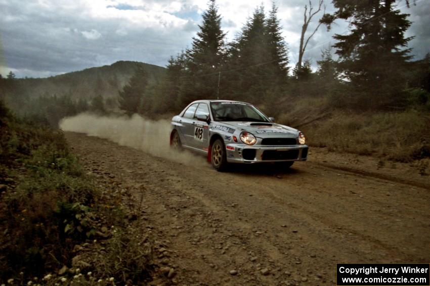 Wyeth Gubelmann / Therin Pace Subaru WRX on SS7, Parmachenee Long.