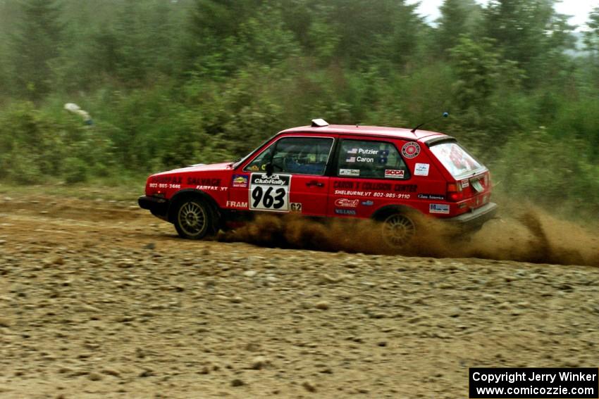 Chris Putzier / Nick Caron VW GTI on SS7, Parmachenee Long.