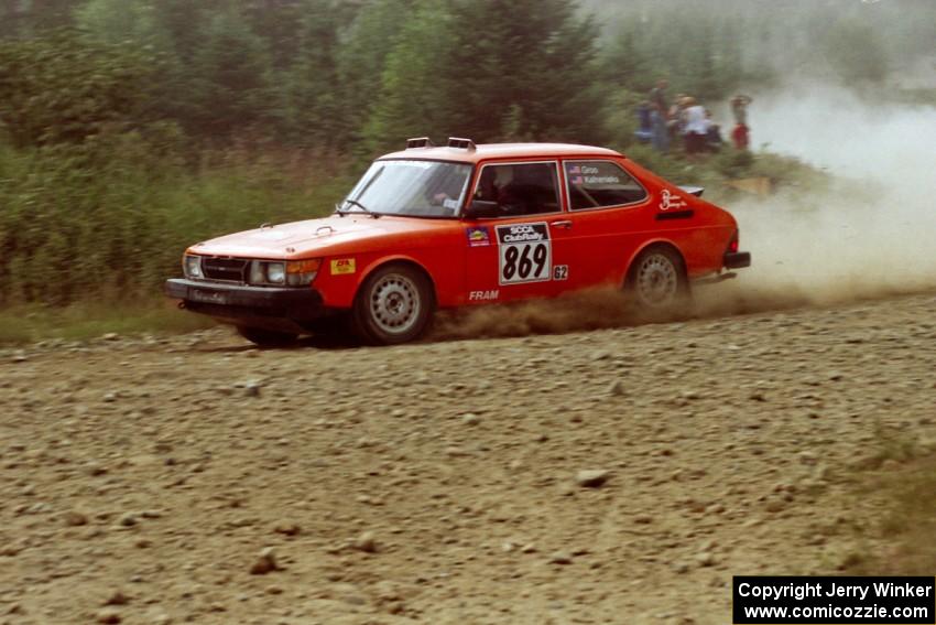 John Groo / Jacob Kalnenieks SAAB 900 on SS7, Parmachenee Long.