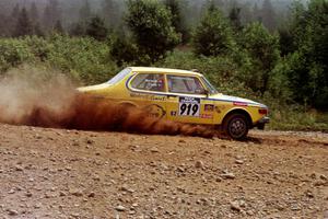 Geoff Clark / Chris Morand SAAB 99 on SS6, Parmachenee East.