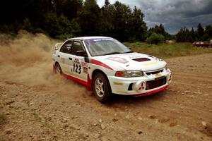 Vinnie Frontinan / Luis Teixeira Mitsubishi Lancer Evo IV on SS7, Parmachenee Long.