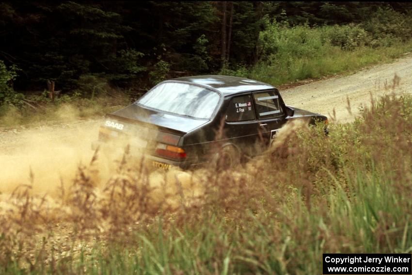 James Fox / Ethan Maass SAAB 900 on SS6, Parmachenee East.