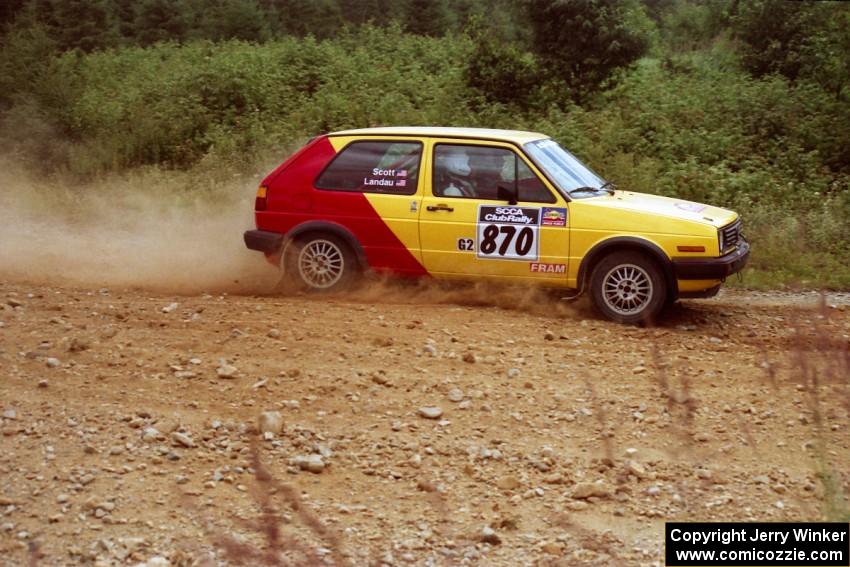 Josh Scott / Cal Landau VW GTI on SS6, Parmachenee East.