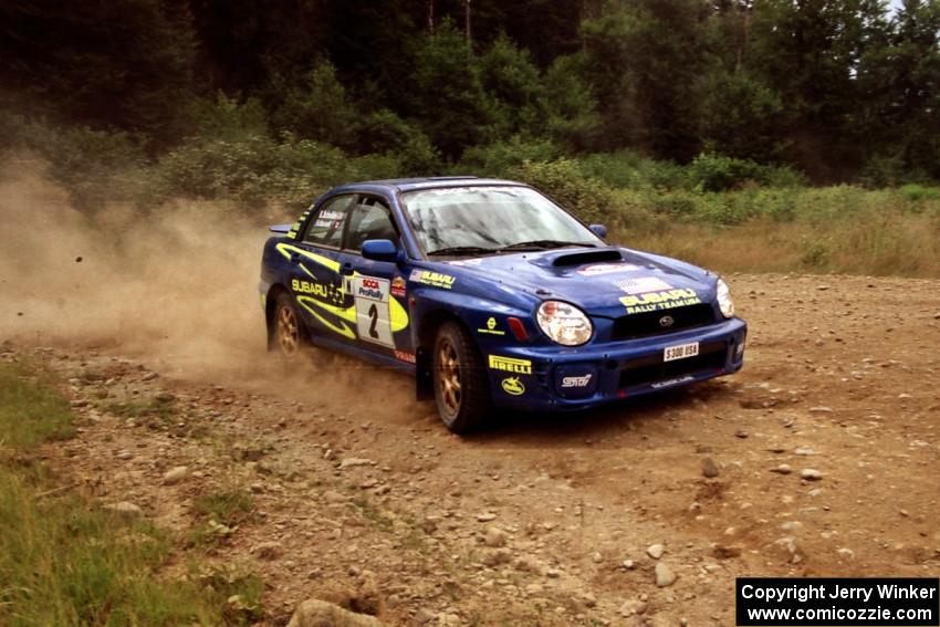 Karl Scheible / Brian Maxwell Subaru WRX STi on SS7, Parmachenee Long.