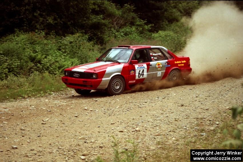 Sylvester Stepniewski / Adam Pelc Audi 4000 Quattro on SS7, Parmachenee Long.