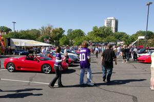 The crowd in the main area.