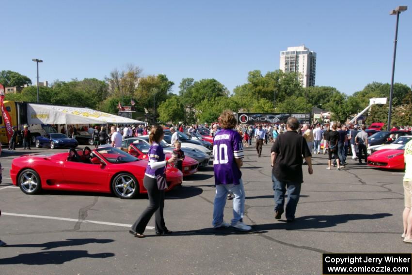 The crowd in the main area.