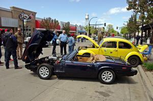 Triumph Spitfire and VW Beetle