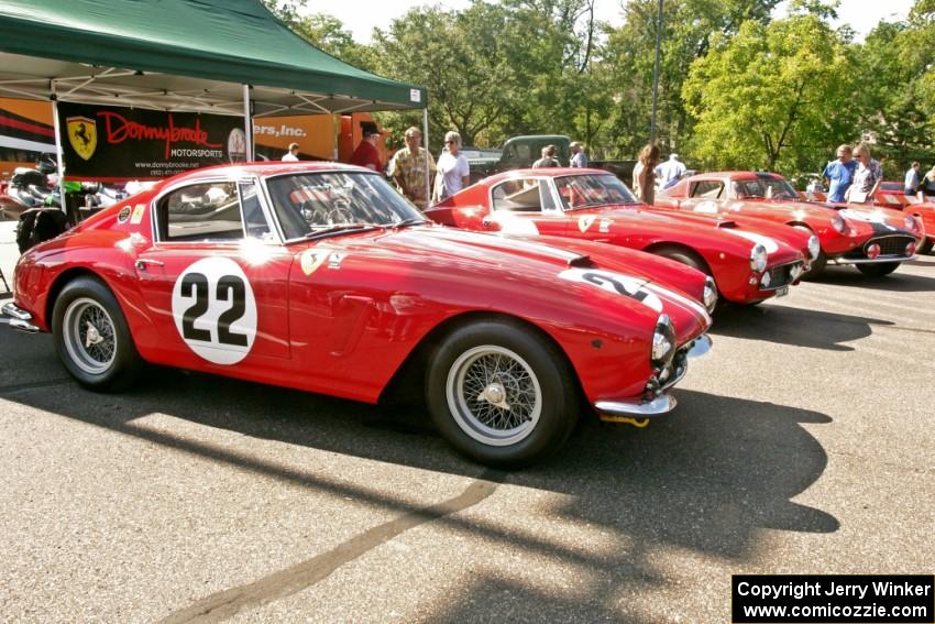 Ferrari 250 GT, Ferrari 250 GT SWB Berlinetta and Ferrari 250 GT Tour de France