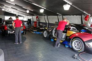 Johnny O'Connell's and Andy Pilgrim's Cadillac ATS-VR GT3s