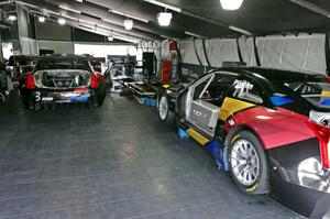 Johnny O'Connell's and Andy Pilgrim's Cadillac ATS-VR GT3s