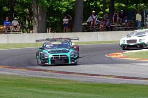 James Davison's Nissan GT-R GT3, Ryan Dalziel's Porsche 911 GT3R and Chris Dyson's Bentley Continental GT3