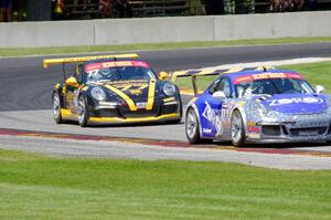 Brett Sandberg's Porsche 911 GT3 Cup and Preston Calvert's Porsche 911 GT3 Cup