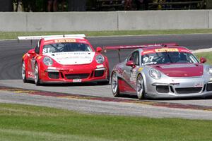 Mitch Landry's Porsche 911 GT3 Cup and Victor Gomez's Porsche 911 GT3 Cup