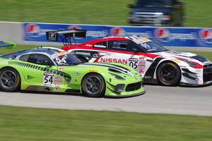 Tim Pappas' SRT Viper GT3R and Bryan Heitkotter's Nissan GT-R GT3