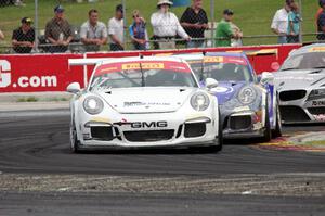 Alec Udell's Porsche 911 GT3 Cup and Brett Sandberg's Porsche 911 GT3 Cup