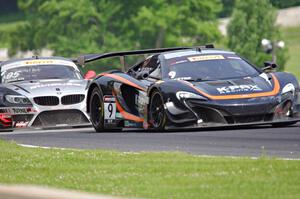 Kevin Estre's McLaren 650S GT3 and Bill Ziegler's BMW Z4 GT3