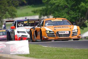 Mike Skeen's Audi R8 LMS Ultra and Peter Cunningham's Acura TLX-GT