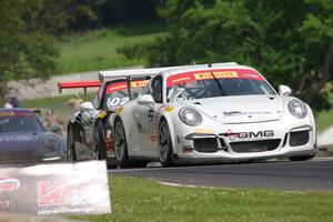 Alec Udell's Porsche 911 GT3 Cup and Sloan Urry's Porsche 911 GT3 Cup