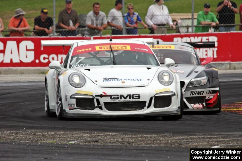 Alec Udell's Porsche 911 GT3 Cup and Bill Ziegler's BMW Z4 GT3