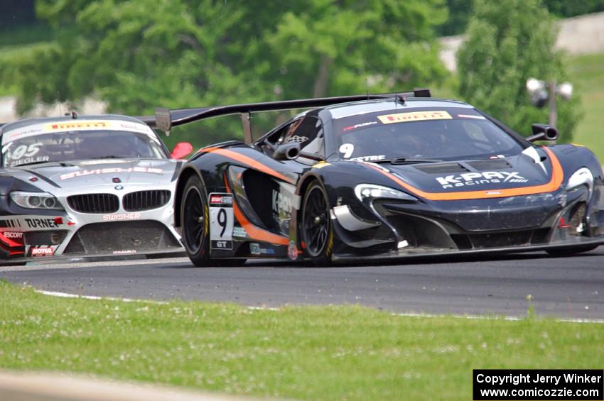 Kevin Estre's McLaren 650S GT3 and Bill Ziegler's BMW Z4 GT3