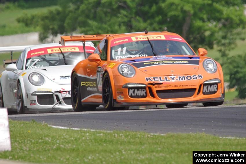 Colin Thompson's Porsche 911 GT3 Cup and Alec Udell's Porsche 911 GT3 Cup