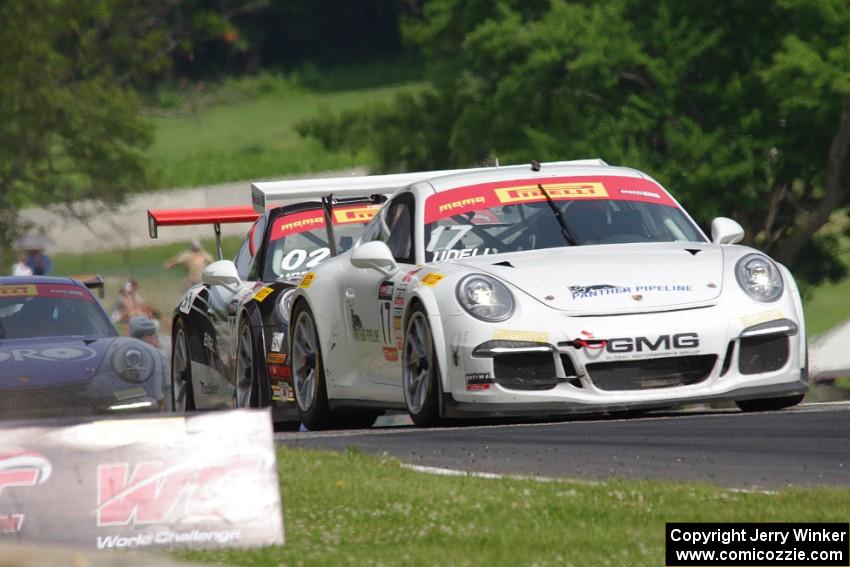 Alec Udell's Porsche 911 GT3 Cup and Sloan Urry's Porsche 911 GT3 Cup