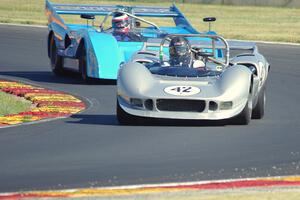 Farrell Preston's McLaren M1B and Jim Stengel's McLaren M8F