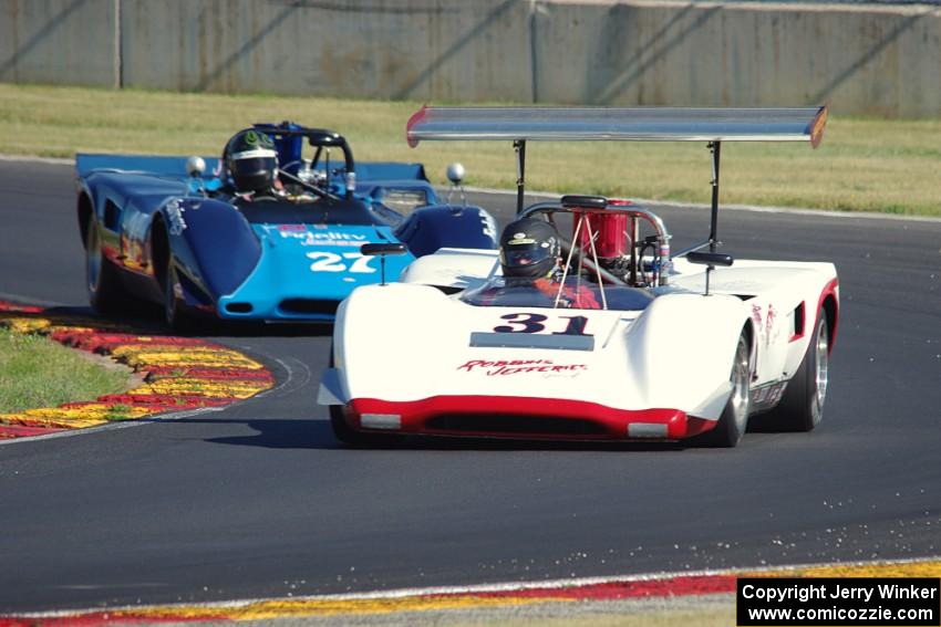 Michael Moss' Lola T-163 and John Boxhorn's Lola T-163