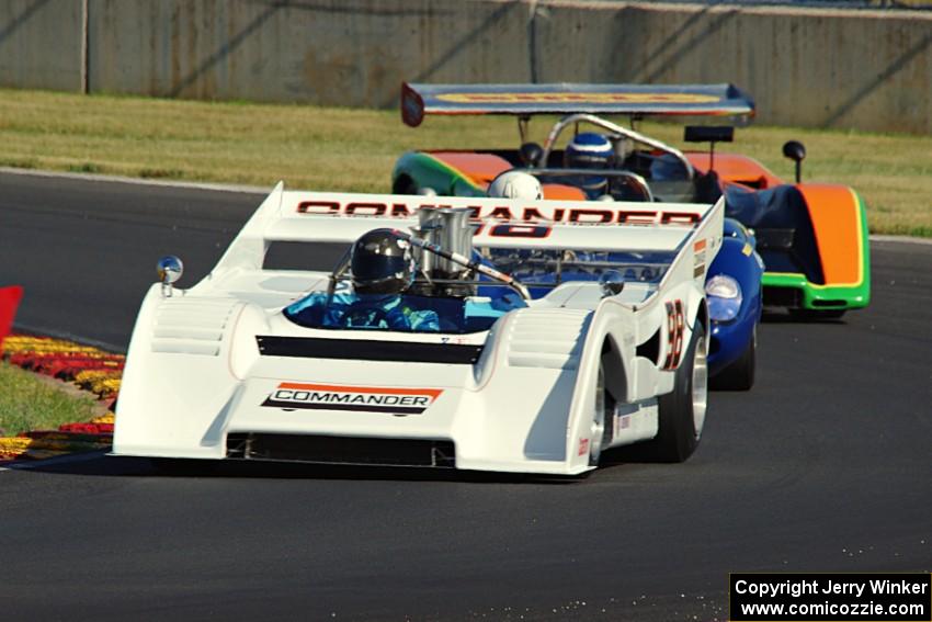 Emmett Murphy's McLaren M8F, Dan Cowdrey's Lola T-70 Mk. II and Tony Garmey's McLaren M8C