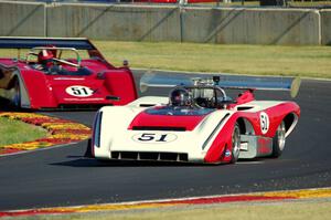 Claude Malette's Lola T-222 and Roger Williams' McLaren M8E/F