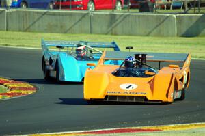 Bill Heifner's McLaren M8F and Jim Stengel's McLaren M8F