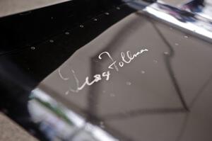 George Follmer's signature on a Shadow DN4