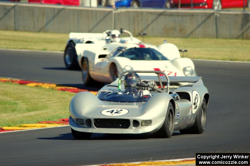 Farrell Preston's McLaren M1B, William Thumel's Lola T-70 Mk IIIB and Louis Casazza's McKee Mk. 7