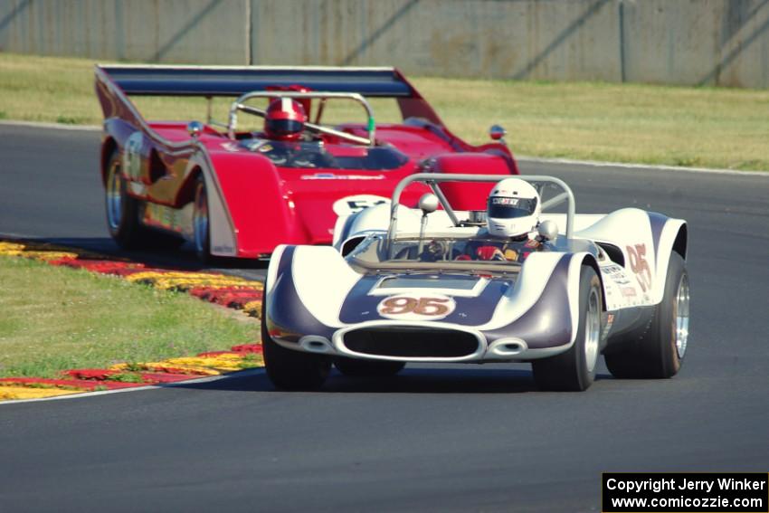 Tom Stephani's Genie Mk. 10 and Roger Williams' McLaren M8E/F