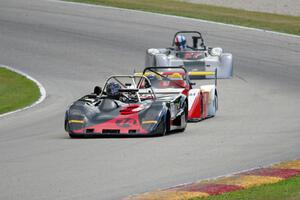 Curt Leaverton's Lola T-294, Joel Quadracci's Lola B-10/90 and Tim Sands' Swift DB-2